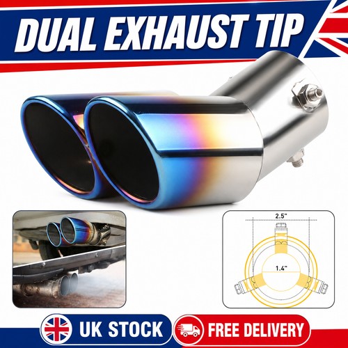 Sport dual twin exhaust pipes - twin,