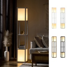 Floor lamp with shelves - shelves, and
