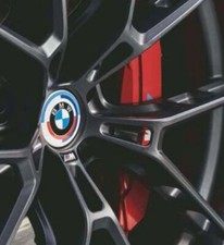 Set of 4 x BMW Centre 56mm Caps (50th Anniversary)  1/2/3/4/5/7 Series