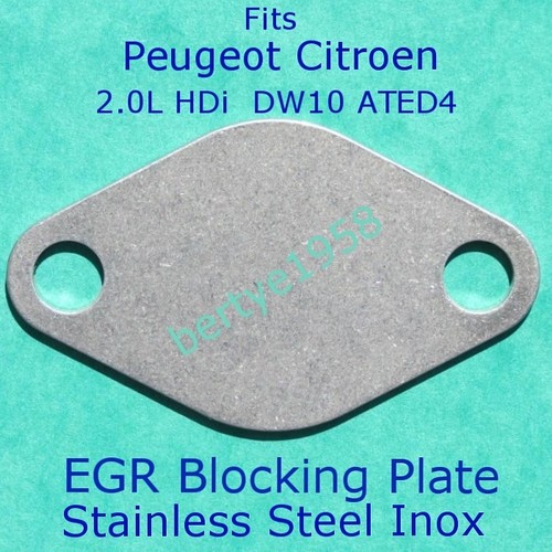 Egr valve blank plate - egr, peugeot