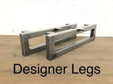 2x Cabinet legs steel industrial metal feet Made In England. (2 Legs / 1 Pair)