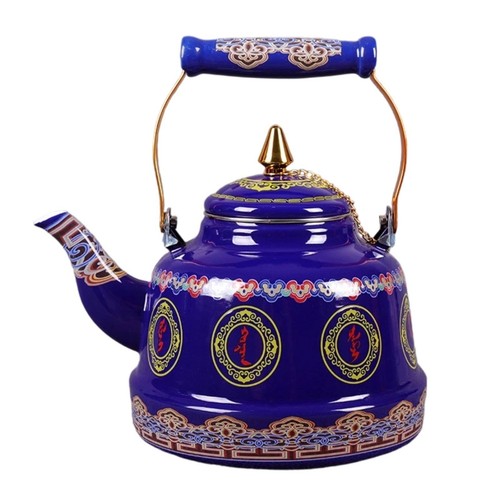 Enamel teapot glossy - enamel,