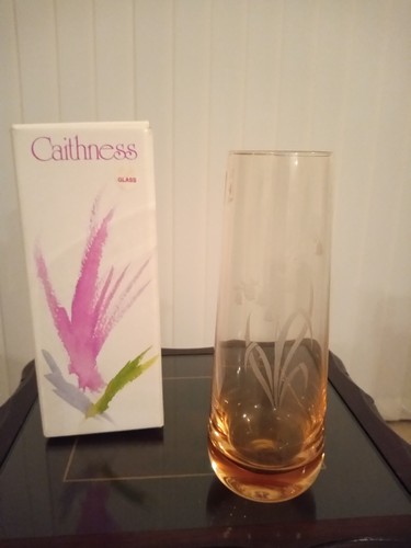 Caithness crystal glass vase - caithness,