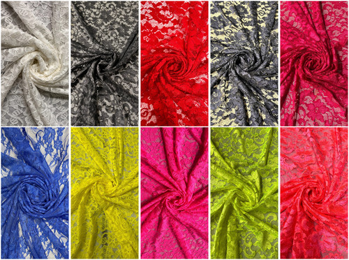 Corded premium floral lace - corded,
