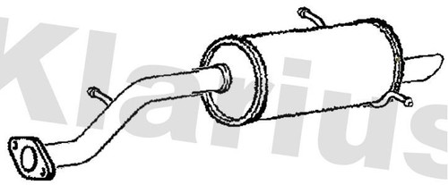 Klarius su122a muffler exhaust - klarius,