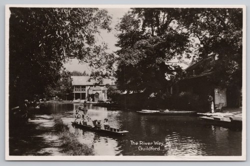 River wey people rowing - people,
