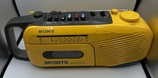 Vintage Sony Sports Water Resistant CFM-101 Boombox AM/FM Radio Cassette Player 