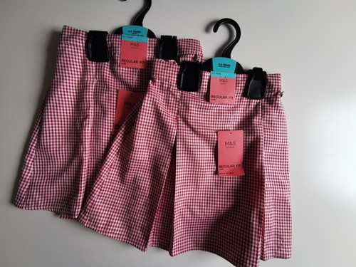 Girls gingham school - gingham,