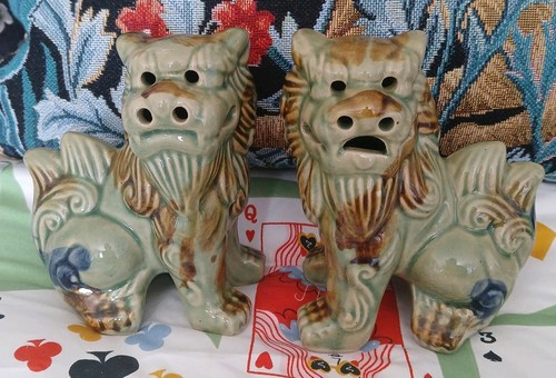 Vintage set asian dragon - of,