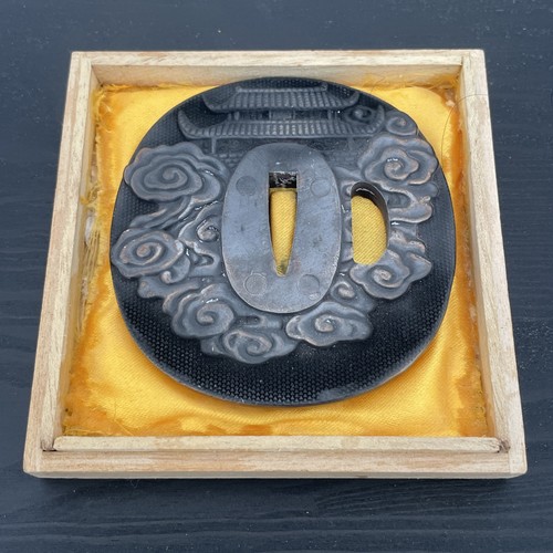 Japanese tsuba sword guard - tsuba,