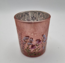 Floral Design Glass Tealight