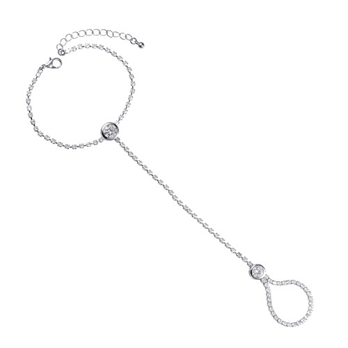 Diamante hand and ring slave - diamante,
