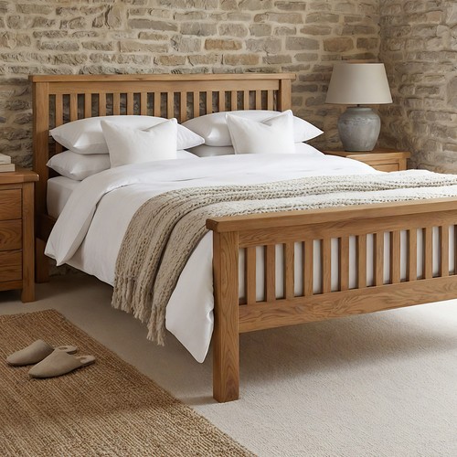 5ft king size bed rustic - 5ft,