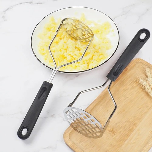 Stainless steel potato masher - steel,