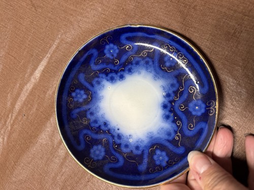 Antique cobalt blue floral - antique,
