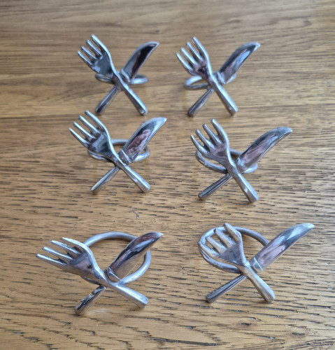 Vintage silver plated napkin - vintage,