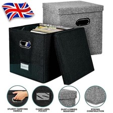 Vinyl Record Storage Box W