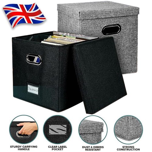 Vinyl record storage box - record,