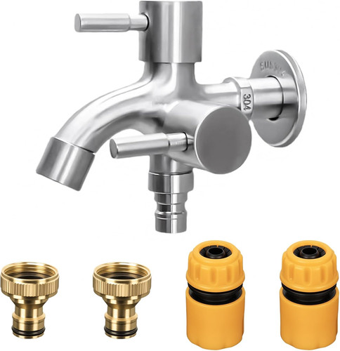 Double garden tap - double,