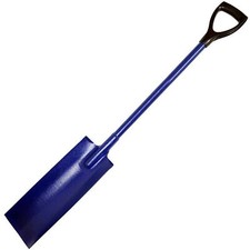 Steel Drain Spade Shovel Drainage Post Hole Trench Plastic YD Handle Grip