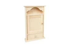Wooden Key Cabinet Cupboard Rack Holder with 6 Keys Hooks & Drawer for storage