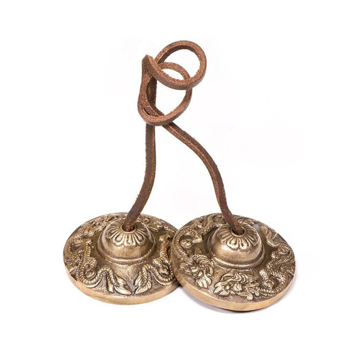 Tibetan dragon design tingsha - tibetan,