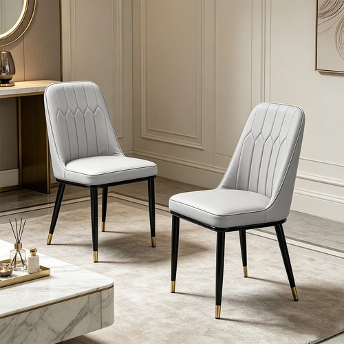 2pcs dining chairs faux - 2pcs,