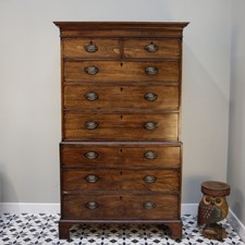 Chest on Chest George III in Mahogany