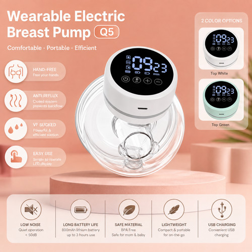 Wearable electric breast pump - wearable,