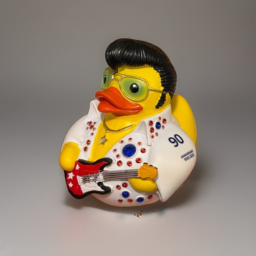 Elvis duck figurine white - figurine,,