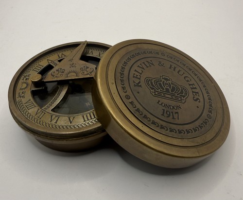 Nautical brass compass kelvin - nautical,