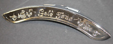 Gold Tone Impressed Logo/Vines Banjo Armrest - Nickel, NO Bar, Bolt #R1662