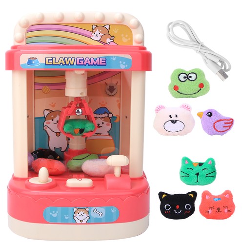 Mini claw machine toy - toy, pink