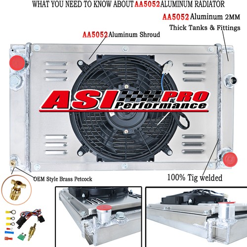 Row radiator shroud fan - row,