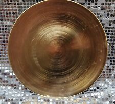 12 Gold Brushed Finish Plastic Charger Base Plates Elegant Table Setting Enhance