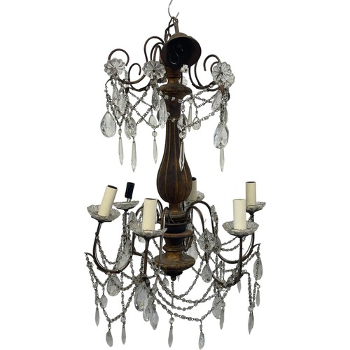 Vintage crystal brass - crystal,
