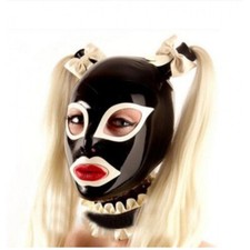 Latex Hood with Double Blond