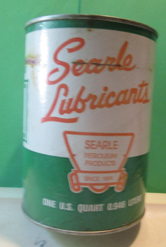 Vtg searle lubricants quart - vtg,