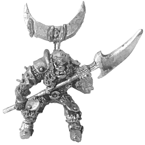 Orc wolf rider champion - champion, 28mm