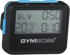 Interval Timer Stopwatch Black/Blue - MMA, Boxing, HIIT, Shock Resistant, 99 Min