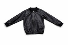 New Boys Black Faux Leather