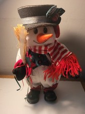 Christmas Snowman Fibre Optic Large Working