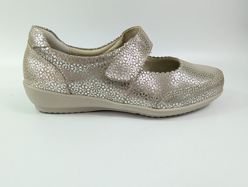Cosyfeet silver leather mary - leather,