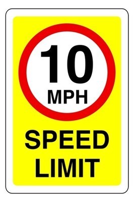 Mph speed limit - 10,