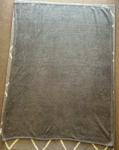 Dark grey waffle weave - grey,