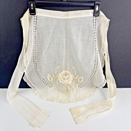Victorian half apron whitework - victorian,
