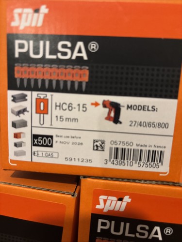 Spit pulsa nails 15mm - 15mm,