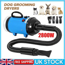 2800W Dog Hair Dryer Pet Grooming Blaster Blower Dryer 4 Nozzles Blaster Heater