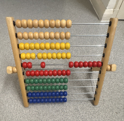 Wooden abacus bead counting - wooden,