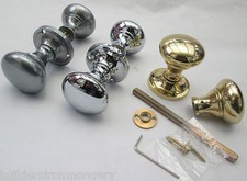 DOOR RIM KNOBS victorian mushroom rim lock latch door knobs retro old style